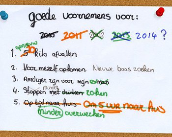 Hoe goede voornemens formuleren?